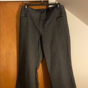 The Limited Dark Gray textured dress pant